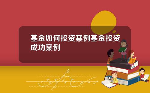 基金如何投资案例基金投资成功案例
