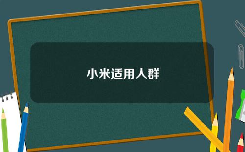 小米适用人群