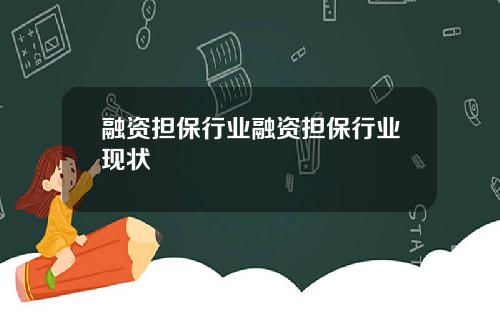 融资担保行业融资担保行业现状