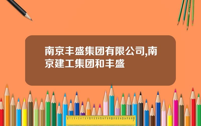 南京丰盛集团有限公司,南京建工集团和丰盛