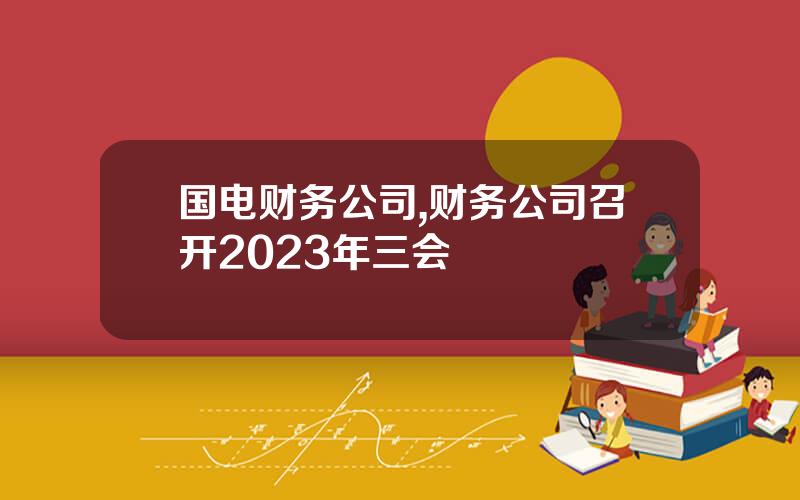 国电财务公司,财务公司召开2023年三会
