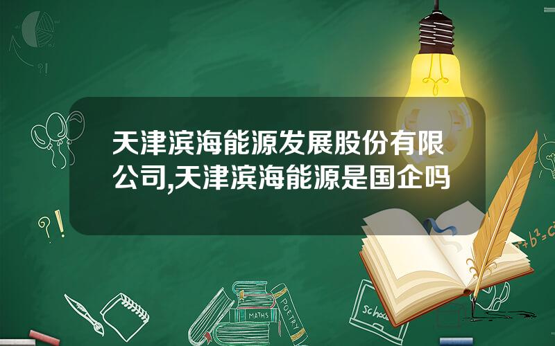 天津滨海能源发展股份有限公司,天津滨海能源是国企吗