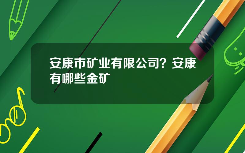 安康市矿业有限公司？安康有哪些金矿