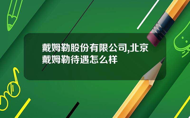 戴姆勒股份有限公司,北京戴姆勒待遇怎么样
